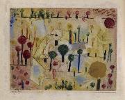 Paul Klee Abstract-imaginary garden oil